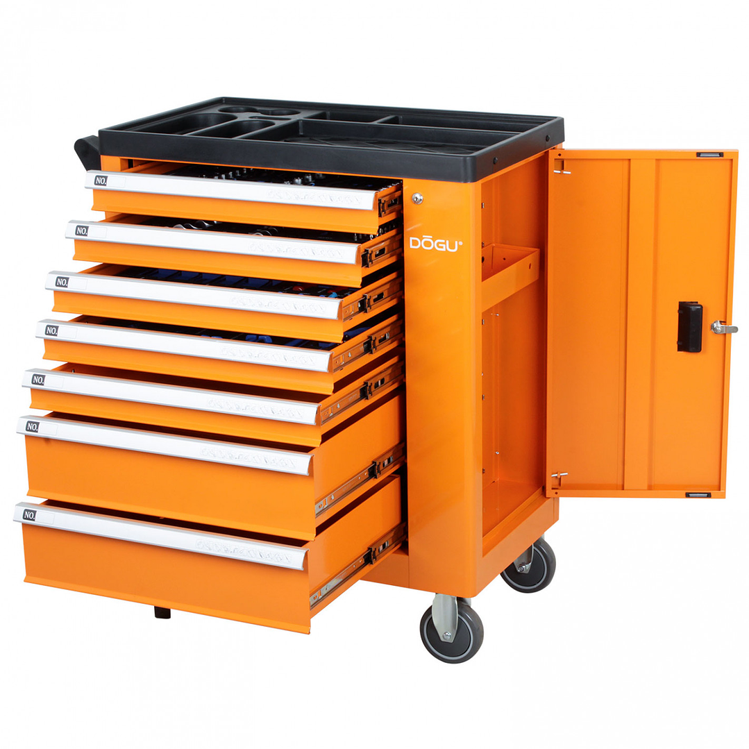 Carro con 158 herramientas – Mecánica general 1