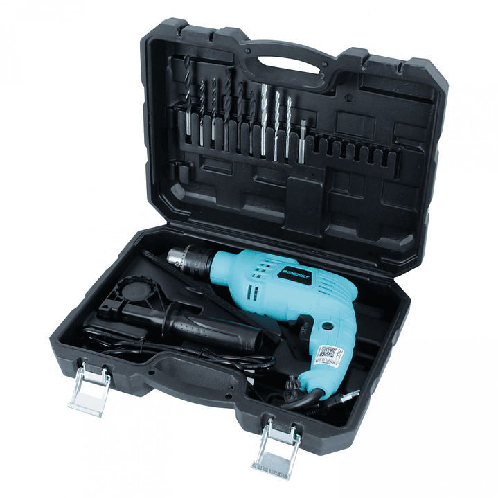 Kit Taladro Percutor 13 mm – 550 W 3