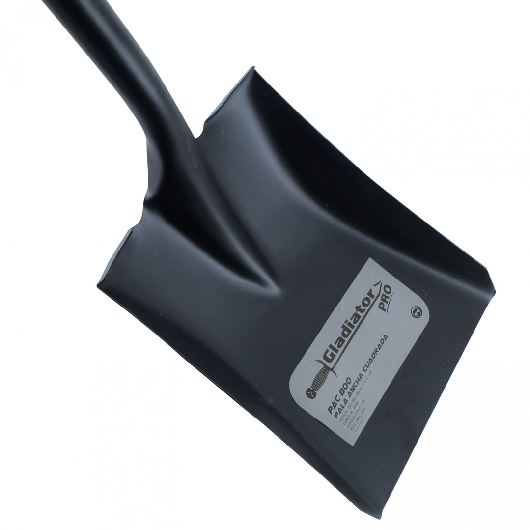 Pala Ancha Punta Cuadrada Mango de Fibra  3