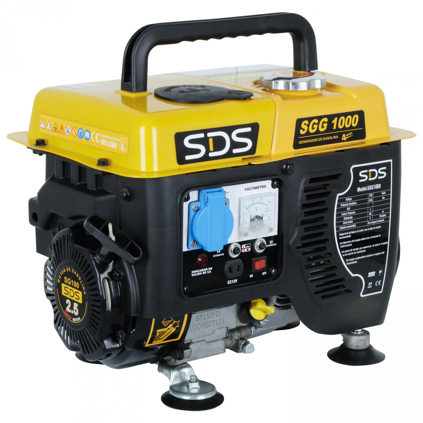Generador Bencinero 0,8 kW 220 V 4 Tiempos – Modelo SGG1000 1