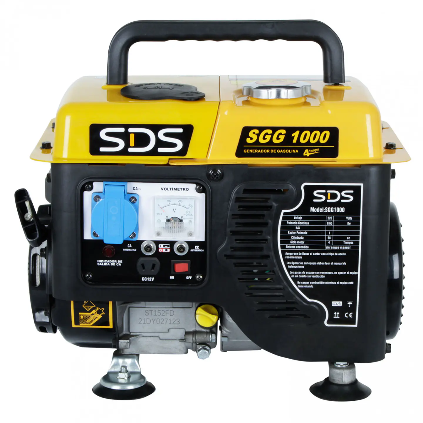 Generador Bencinero 0,8 kW 220 V 4 Tiempos – Modelo SGG1000 5