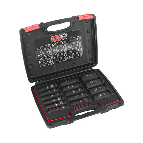 Juego Dados Impacto Largos 1/2" 15 Piezas