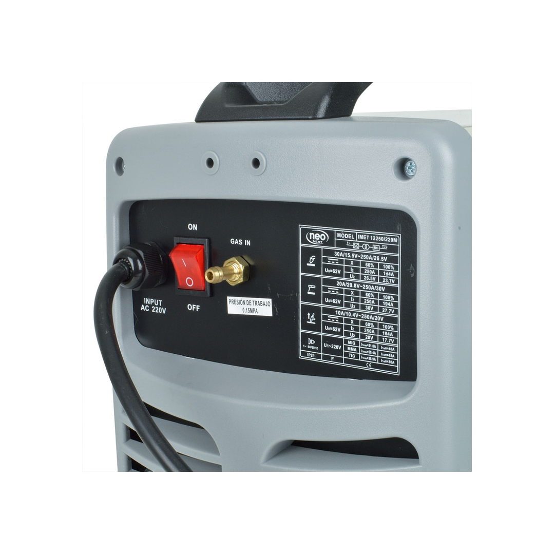 Soldadora Arco MIG TIG MMA 250A 4
