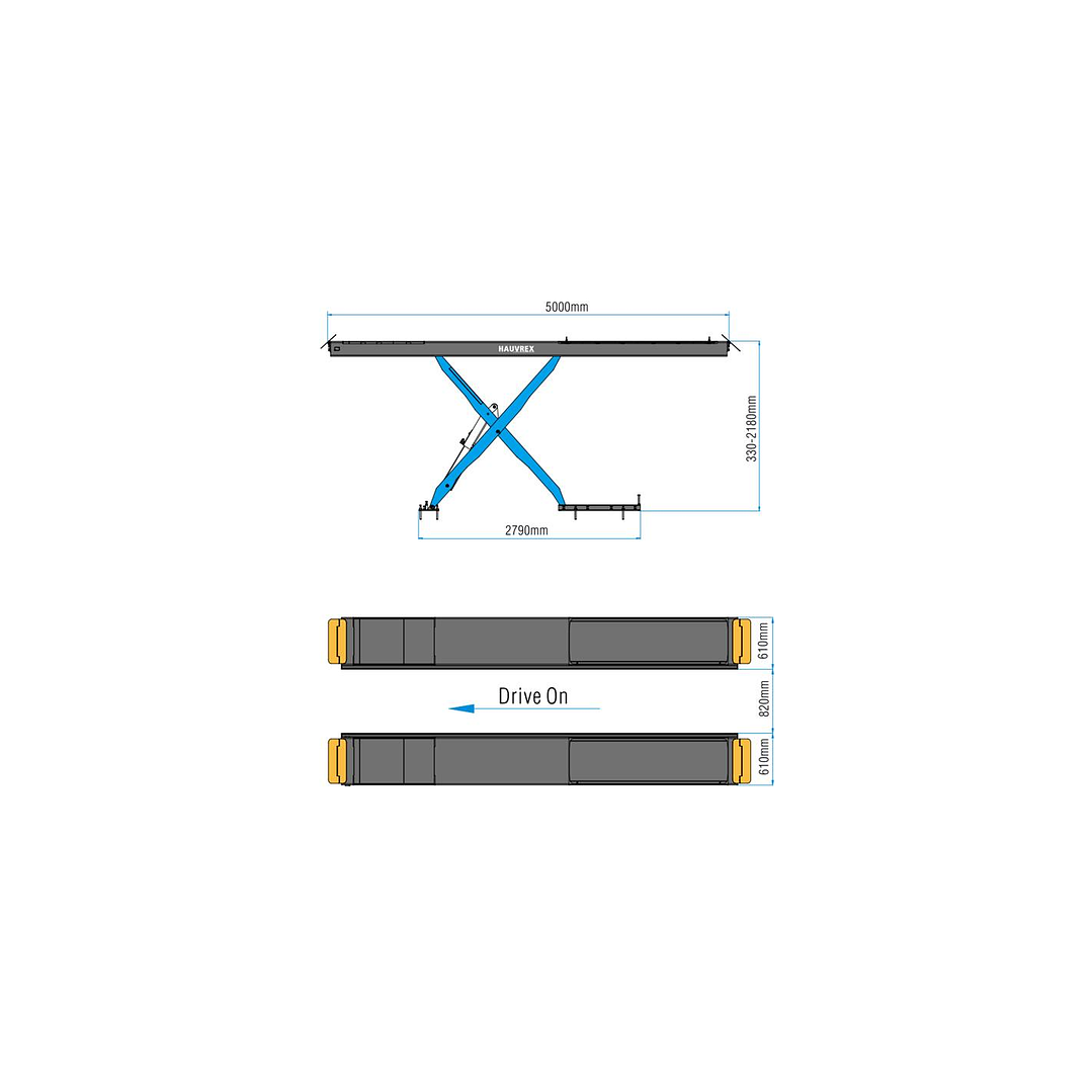 Elevador de Alineación Tijera 5.500 kg – HXL6755W 2