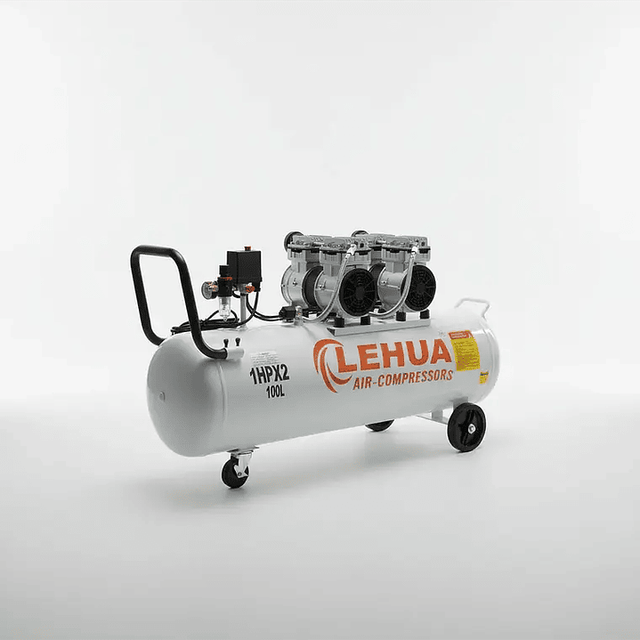 Compresor Silencioso 2 HP 100 Litros Monofásico 3