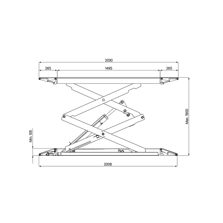 Elevador Tijera 3.000 kg SCT-30FZ 2