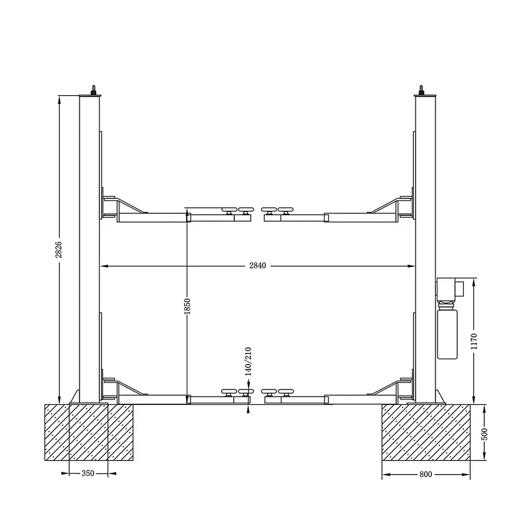 ELEVADOR 2 COLUMNAS 4.000 KG + INSTALACIÓN Y PUESTA EN MARCHA (SANTIAGO URBANO) 2