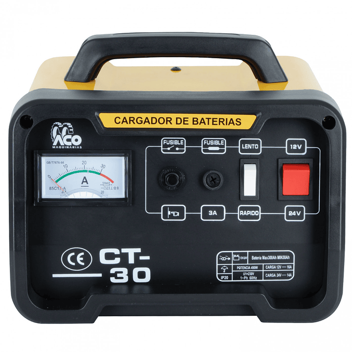Cargador de Batería CT-30 12V / 24V 2