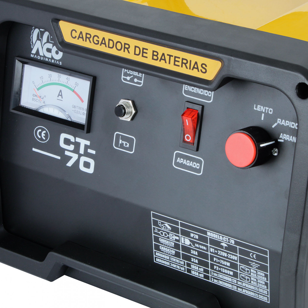 Cargador de Batería CT-70 12V / 24V 2