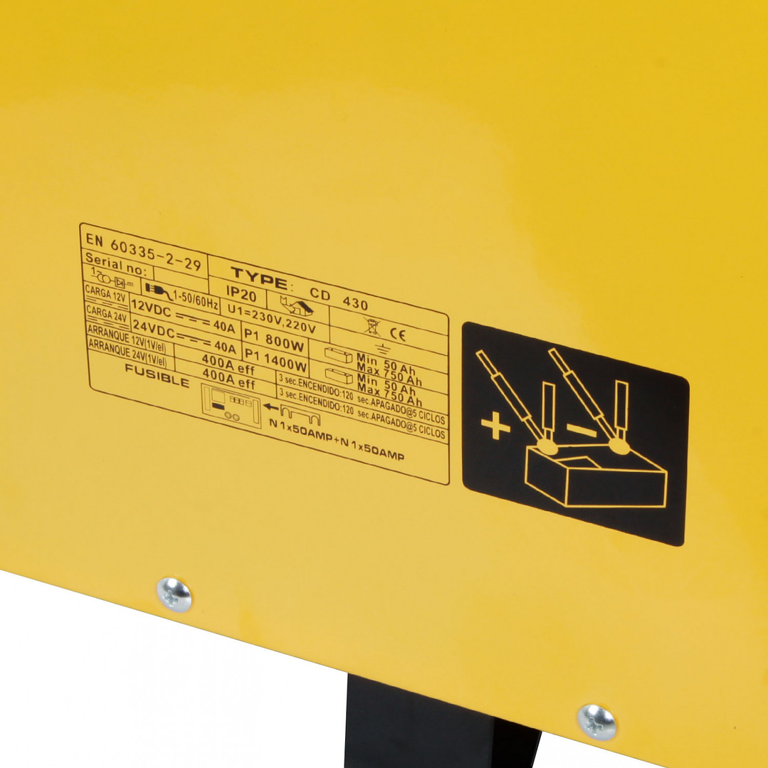 Cargador Partidor CD-430 12V / 24V 3