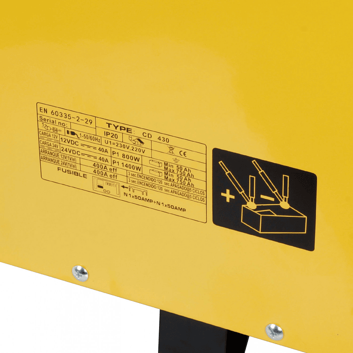 Cargador Partidor CD-430 12V / 24V 3