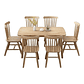 Mesa con 6 Sillas Windsor de Madera Original 120x70 - Miniatura 1