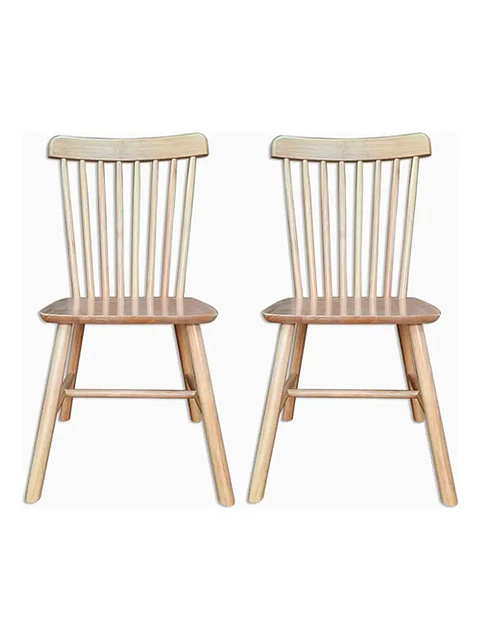 Set de 2 Sillas Windsor Madera Original Color Natural