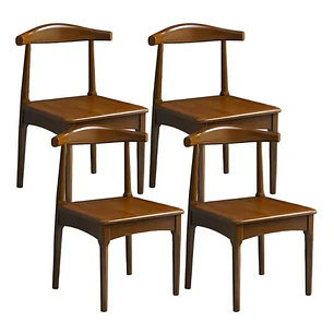 Set 4 Sillas Windsor Bistró Madera Natural Color Nogal 