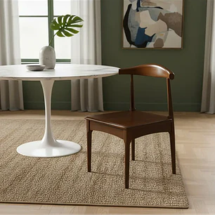 Set 2 Sillas Windsor Bistró Madera Natural Color Nogal