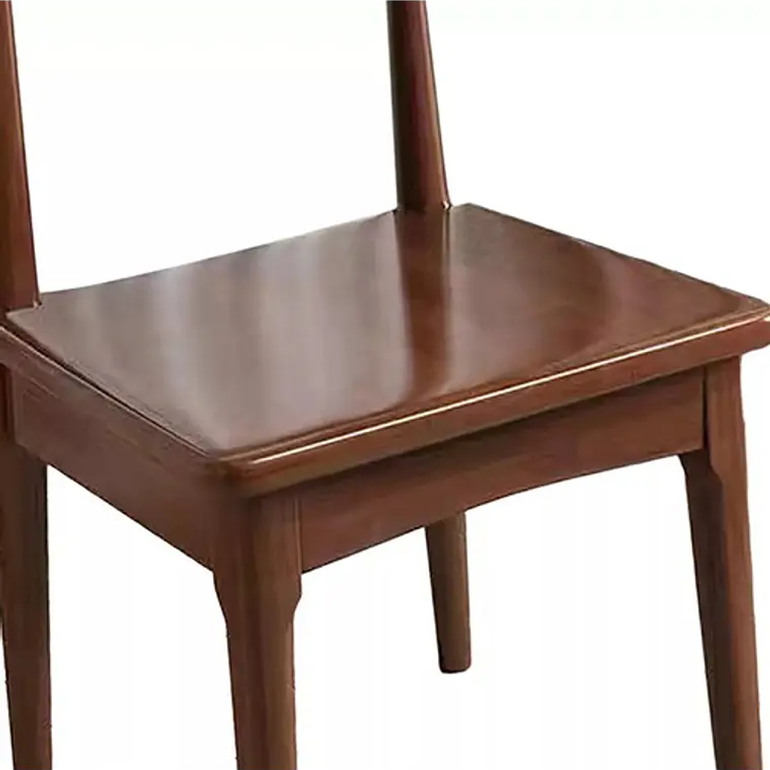 Set 2 Sillas Windsor Bistró Madera Natural Color Nogal 2