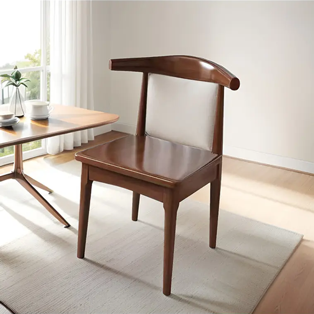 Set 2 Sillas Windsor Bistró Madera Natural Color Nogal 3