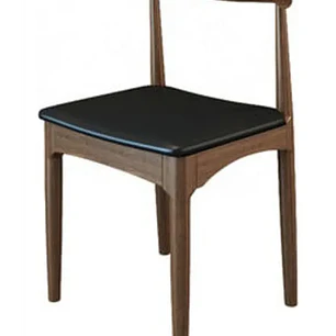 Silla Windsor Bistró Acolchada Madera Color Nogal Set 4 Unidades