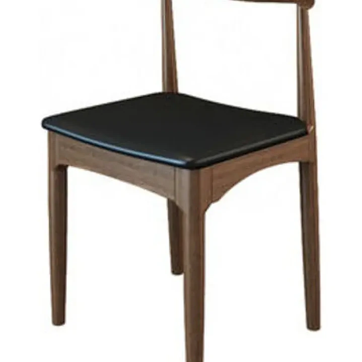 Silla Windsor Bistró Acolchada Madera Color Nogal Set 4 Unidades 2