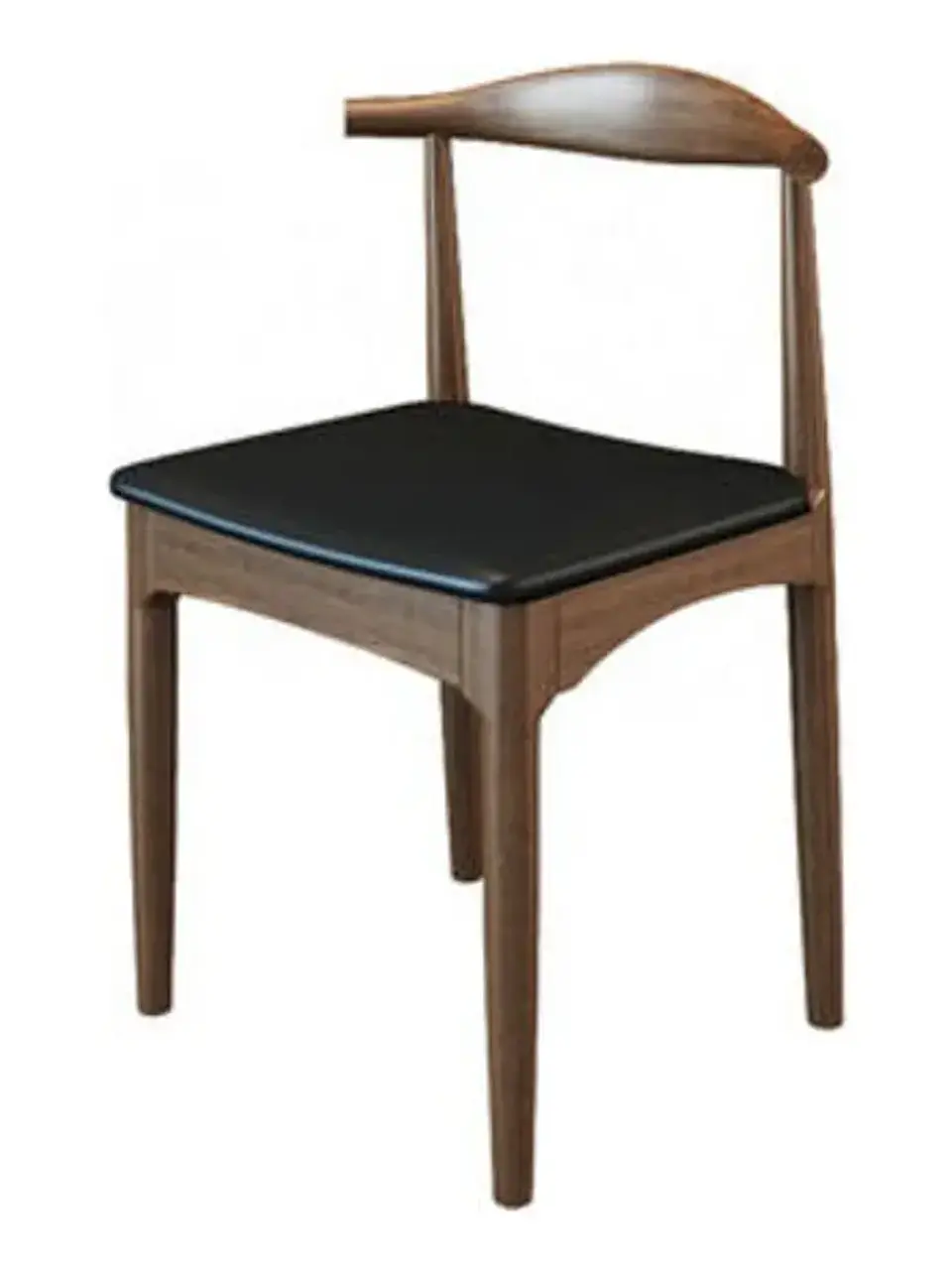 Silla Windsor Bistró Acolchada Madera Color Nogal Set 4 Unidades 2