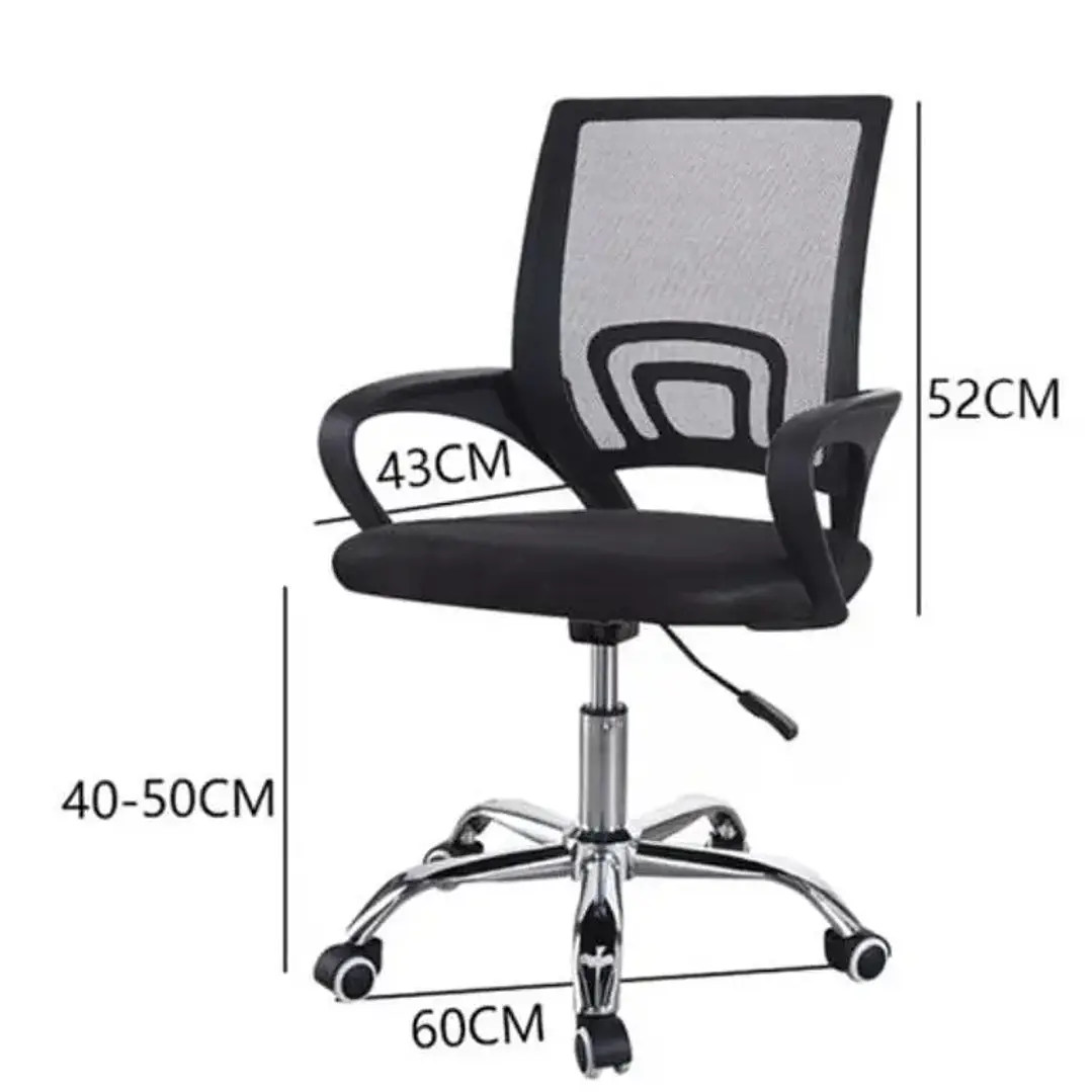 Silla de Escritorio Oficina Luxor Giratoria Comfort Negra 2