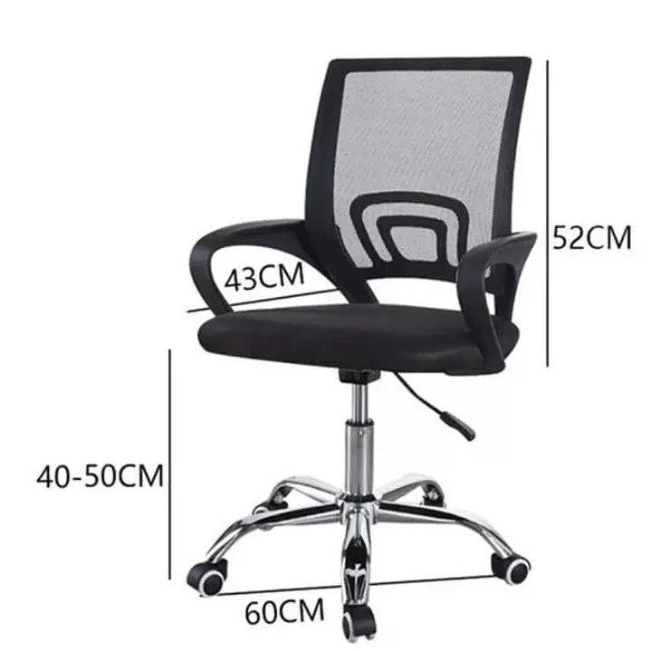 Silla de Escritorio Oficina Luxor Giratoria Comfort Negra 2