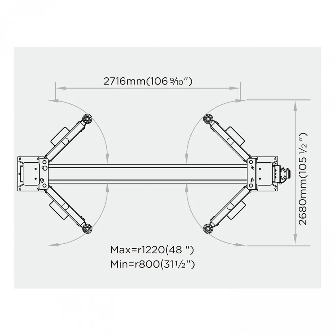 Elevador 2 Columnas 4.200 kg Electrohidráulico 220V U-T42 2