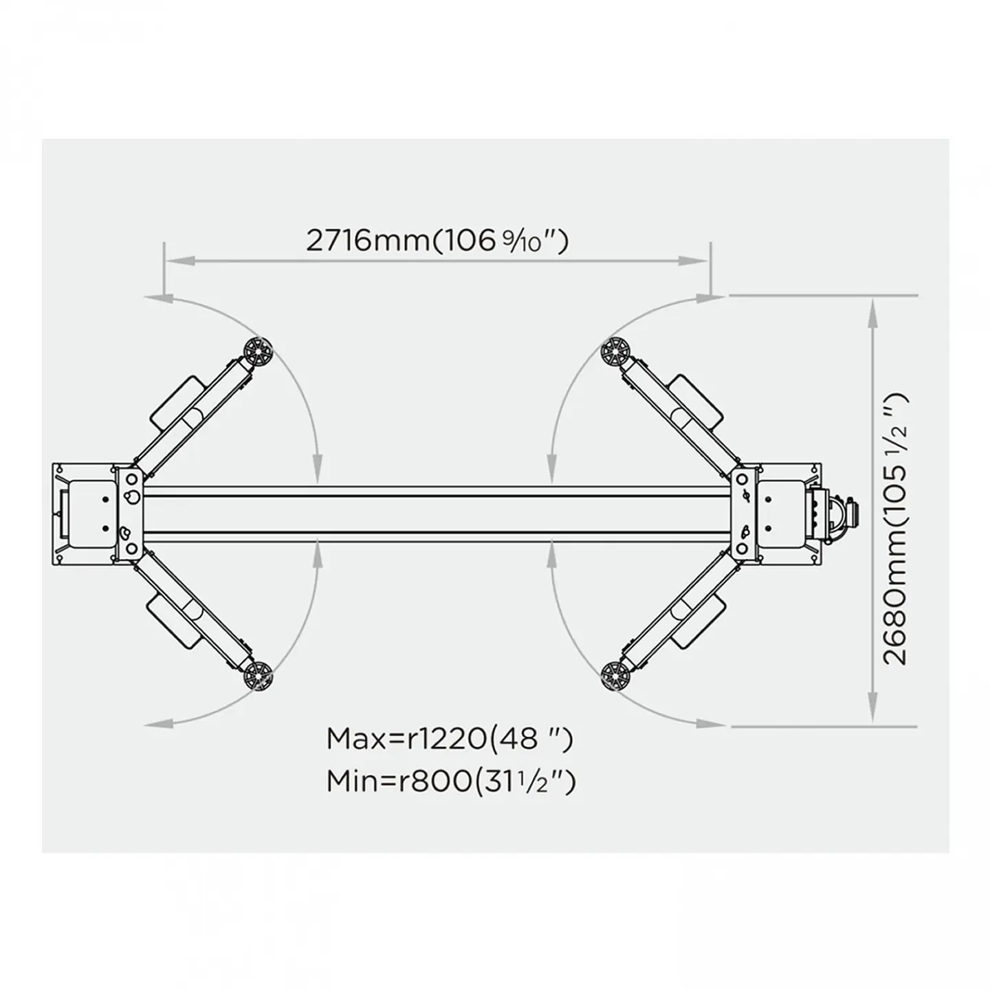 Elevador 2 Columnas 4.200 kg Electrohidráulico 220V U-T42 2