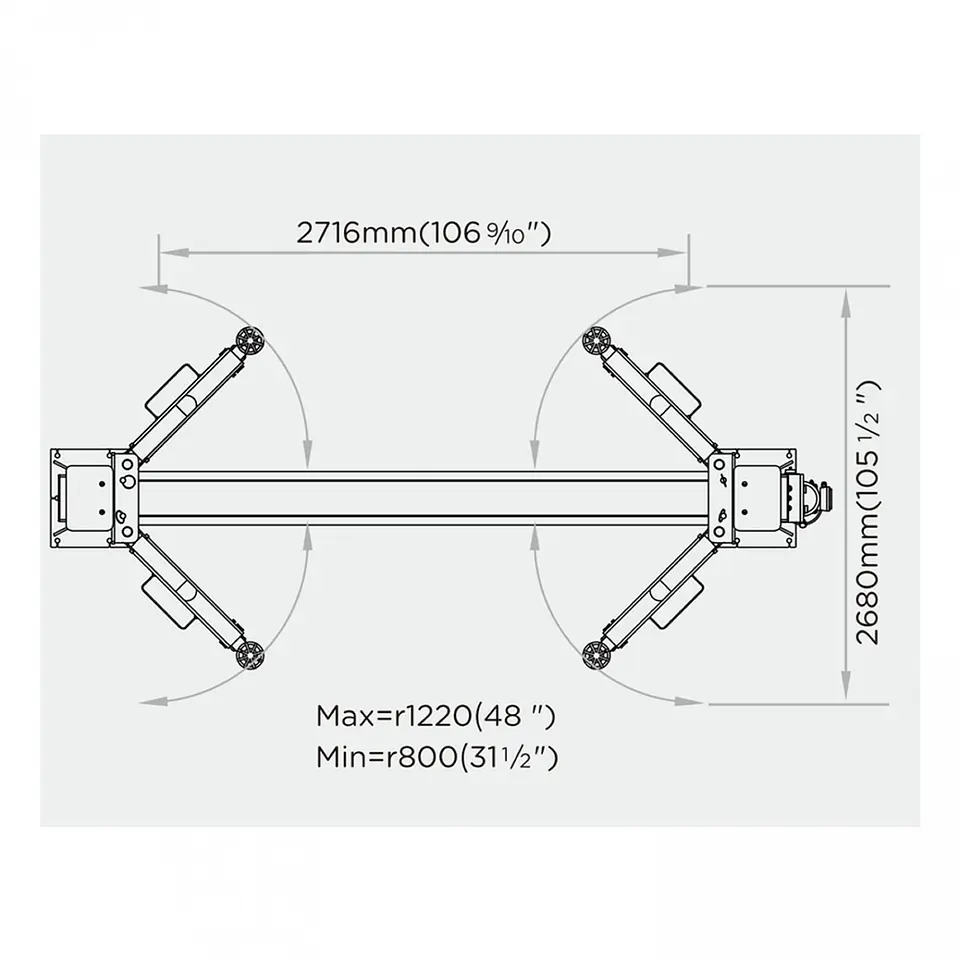 Elevador 2 Columnas 4.200 kg Electrohidráulico 220V U-T42 2