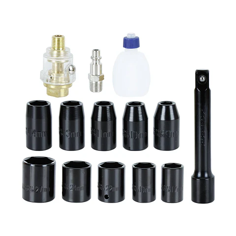 Kit llave de impacto 1/2" 800 nm 17 pcs wf-012e