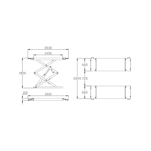Elevador Tijera 3.000 kg PL-B30Y