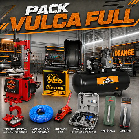 PACK VULCA FULL - Equipamiento completo para Vulcanización