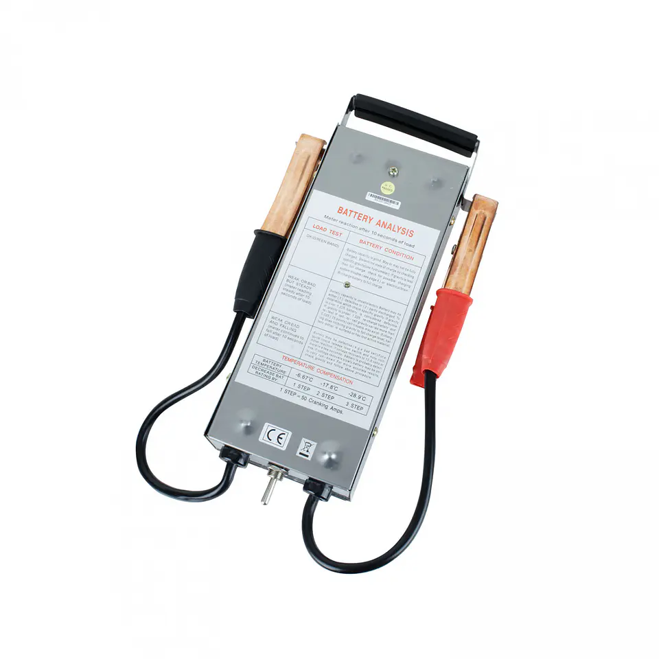 Analizador Digital de Baterías BT-12 12V con Prueba de Carga 100A 1