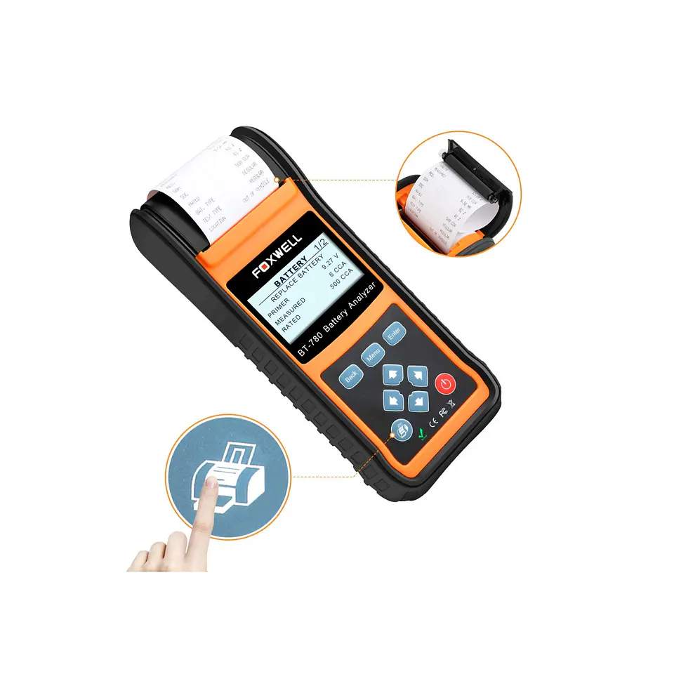 Analizador de Baterías BT-780 12V y 24V con Impresora 3