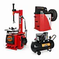 Pack Desmontadora Automotriz + Balanceadora + Compresor 3 HP 200 Litros - Miniatura 1