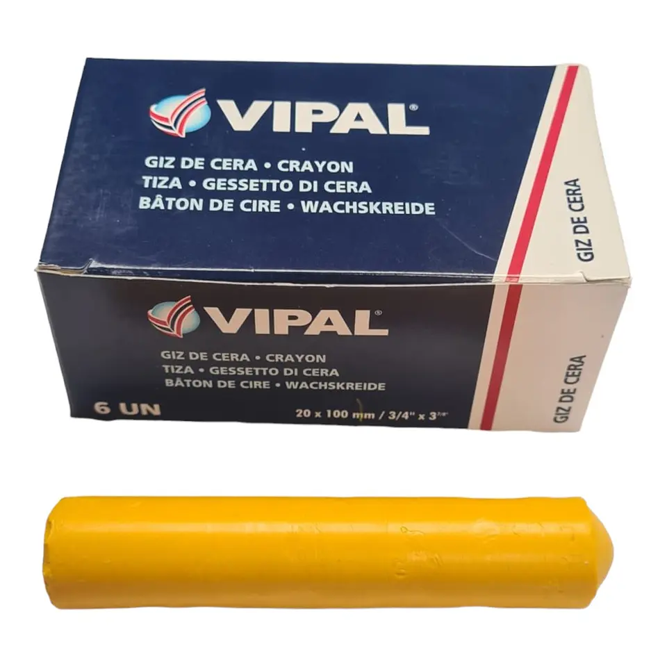 Tiza Amarilla Vipal – Caja 6 Unidades 1