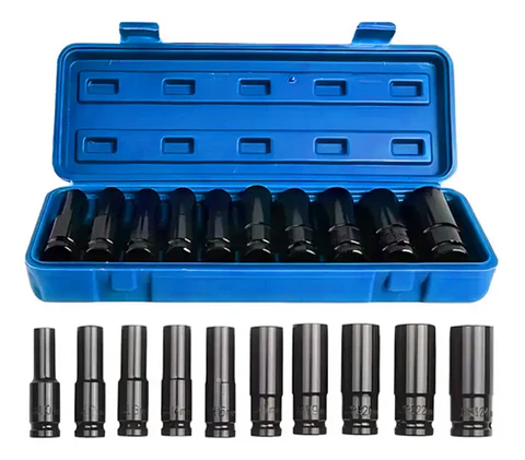 Juego de Dados de Impacto 1/2" – 10 Piezas