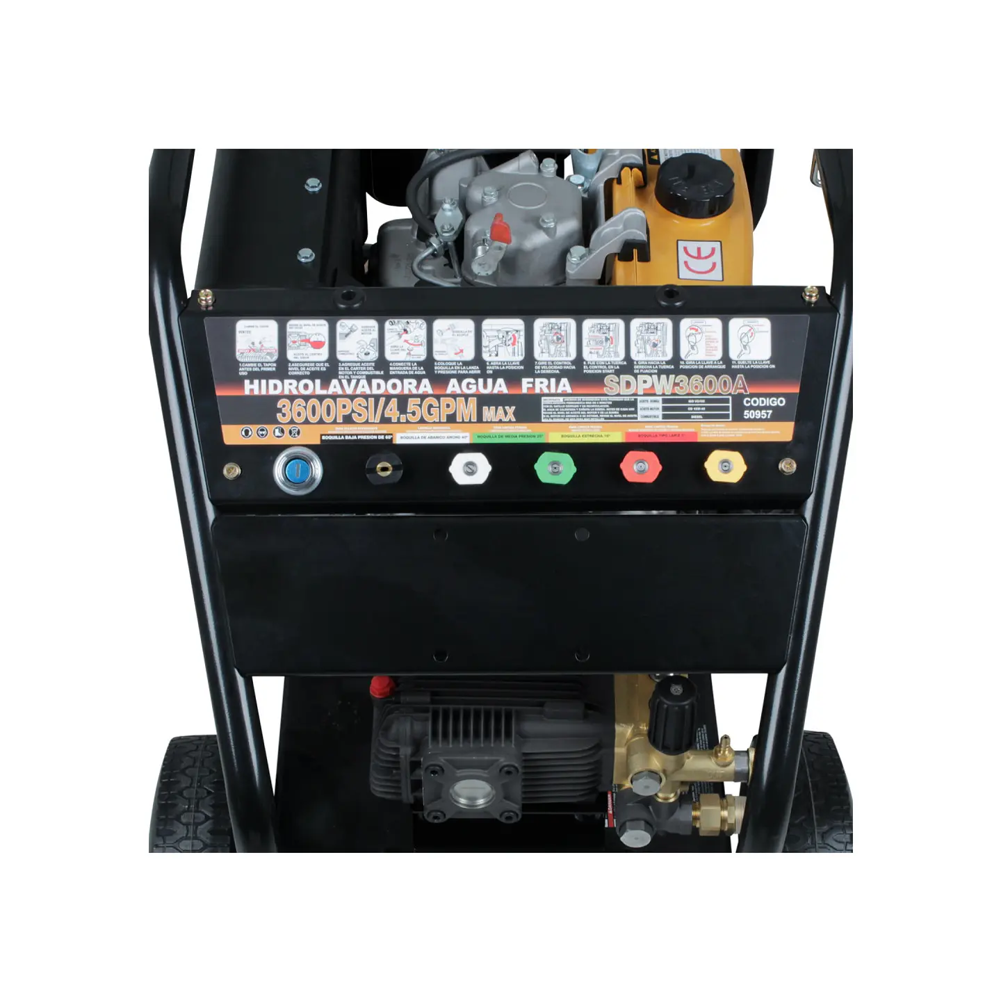 Hidrolavadora Diésel 10 HP 248 Bar / 3600 PSI 2