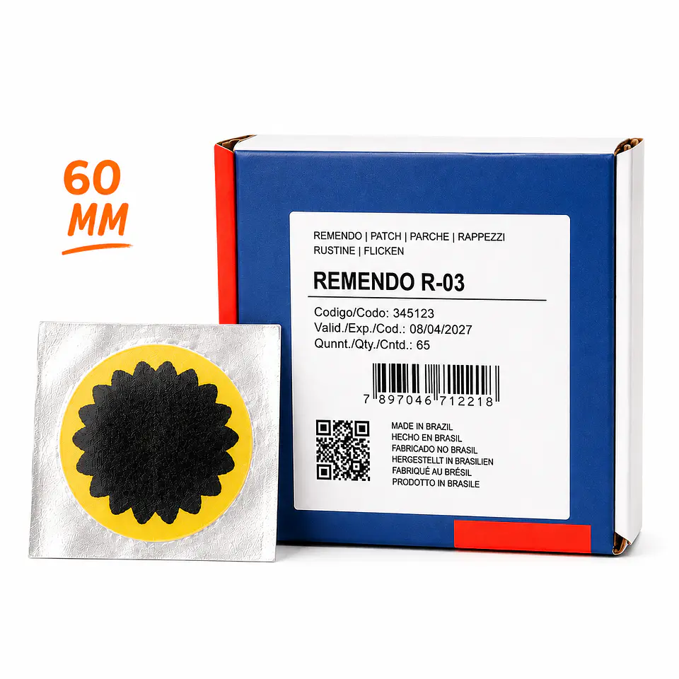 Parche para Cámara Vipal R-03 – 60 mm | Caja 65 Unidades 1
