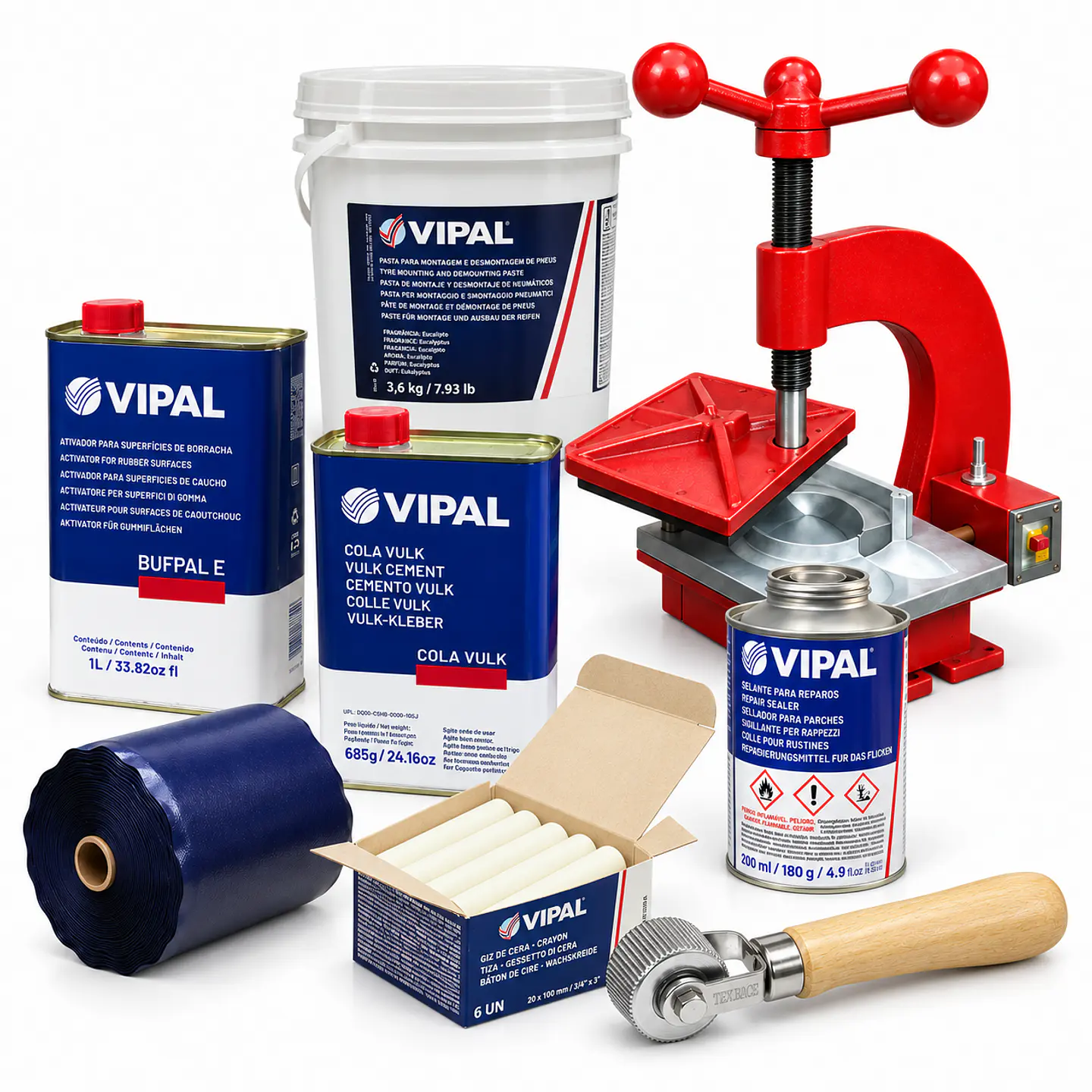 Pack Insumos para Vulcanización en Caliente 1