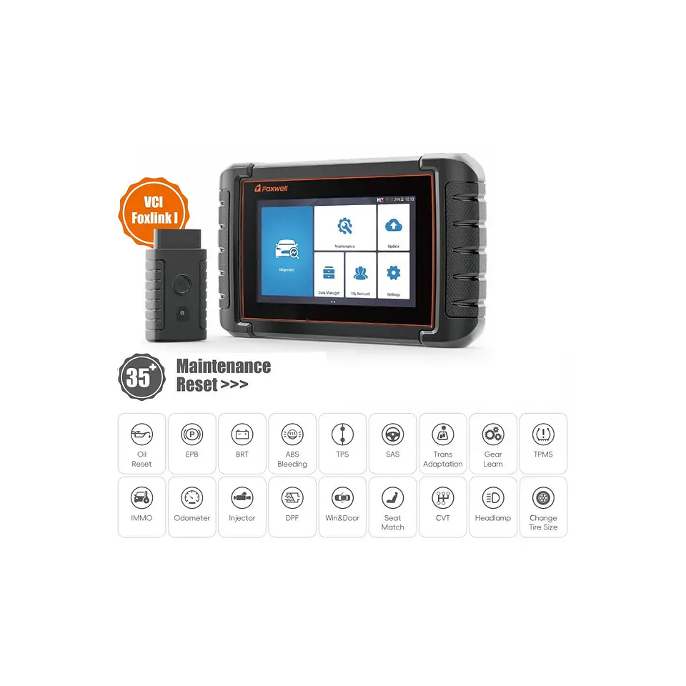 Escáner Automotriz Foxwell i70BT – Diagnóstico Multimarca con VCI Inalámbrico 1