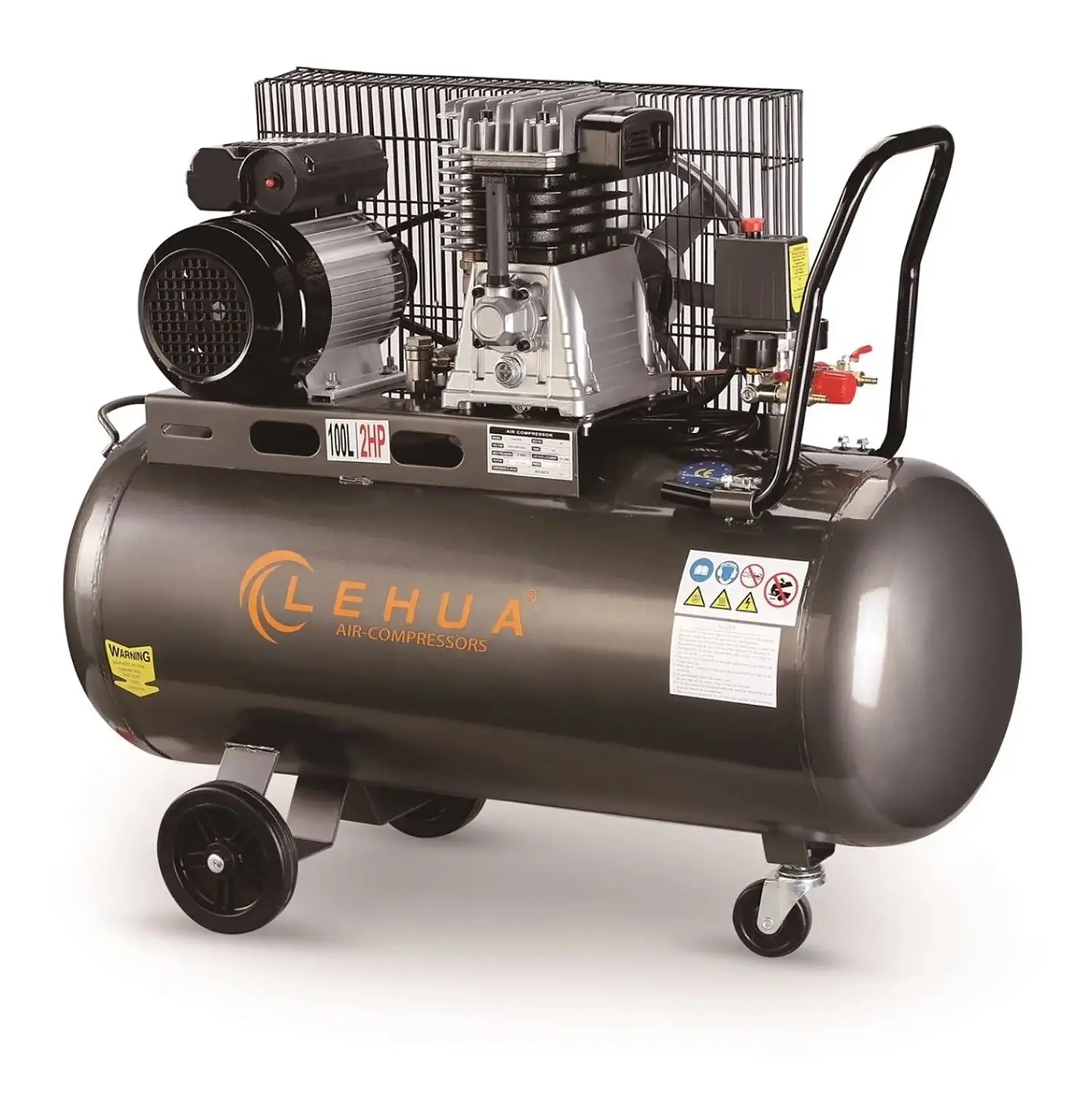 Compresor Lehua 2 HP 100 Litros Monofásico 1