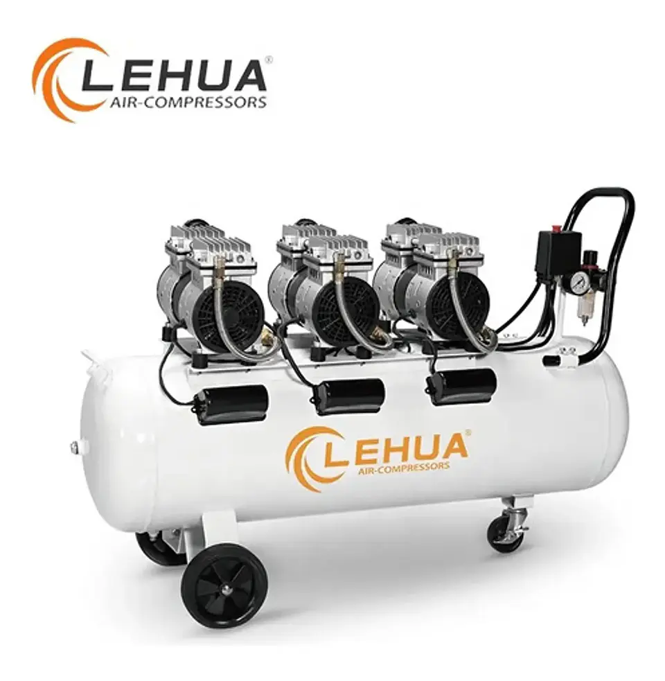 Compresor Silencioso Lehua 3 HP / 200 Litros / Monofásico – Libre de Aceite 1
