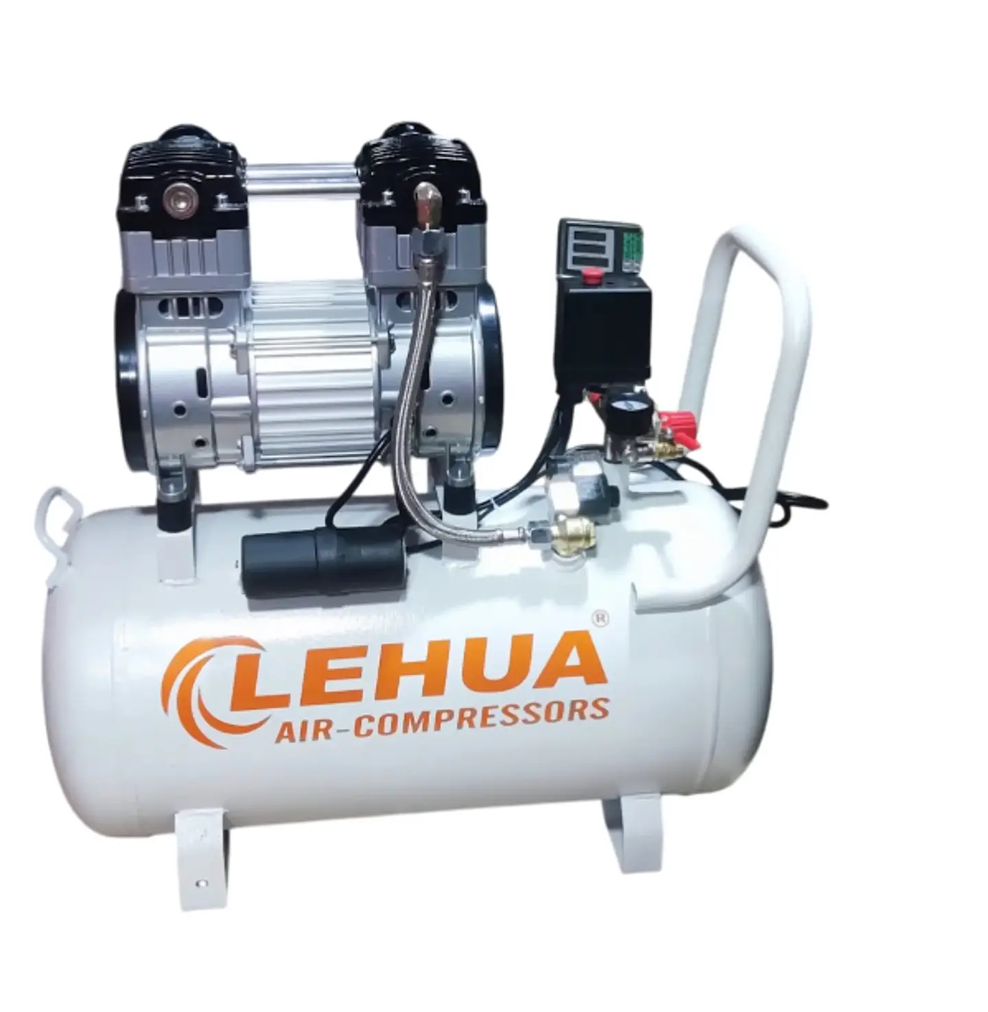 Compresor Silencioso Lehua LH5002 – 1.5 HP / 50 Litros / Monofásico – Libre de Aceite 1
