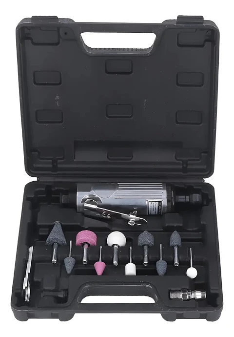 Kit Mini Esmeril Neumático 1/4" 22.000 RPM con Accesorios