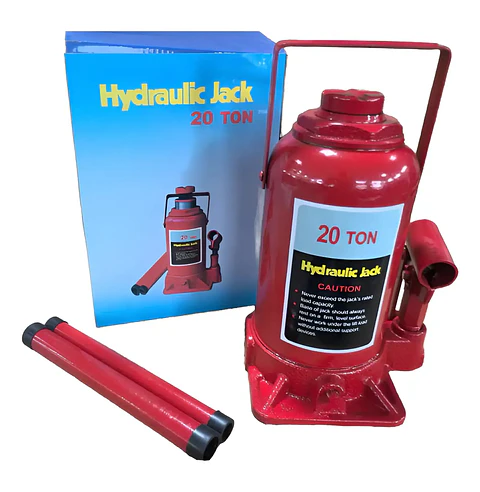 Gata Hidráulica 20 Toneladas tipo botella con ajuste 60 mm