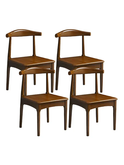 Set 4 Sillas Windsor Bistró Madera Natural Color Nogal