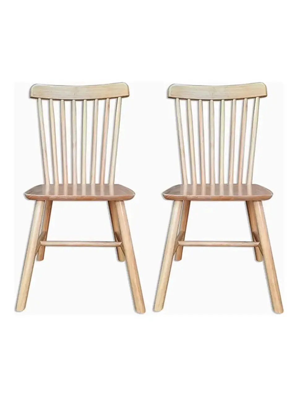 Set de 2 sillas Windsor madera original color natural 1