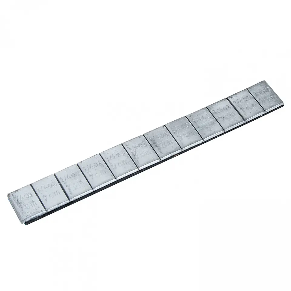 Contrapeso Adhesivo 1/4 oz para Llantas de Aleación – Caja de 50 Unidades 1