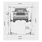 Elevador 2 Columnas Alto ACO PL-4.0-2ET – 4.000 kg Clear Floor - Miniatura 2